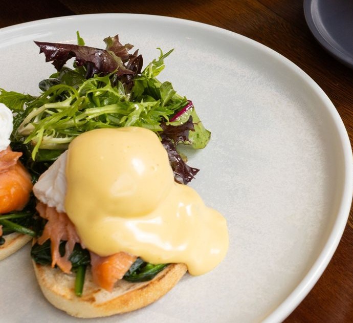 Eggs Benedict with hollandaise